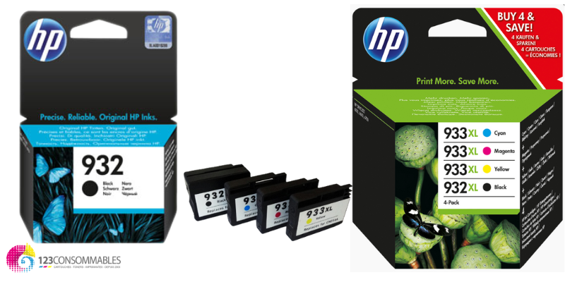 CARTOUCHES JET D'ENCRE POUR HP